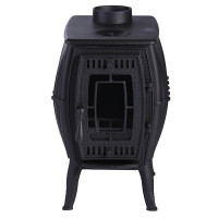 Чугунная отопительная печь Бахтинка, черная (ProMetall) Чугунная отопительная печь Бахтинка, черная (ProMetall)