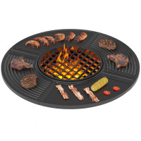 Чугунная гриль плита Gurman Ø 1000 (Везувий)