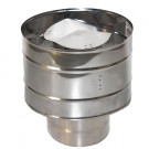 Оголовок с дефлектором (НЕРЖ-439/0,5-ОЦИНК/0,5) d-80/160 (УМК) Оголовок с дефлектором (НЕРЖ-439/0,5-ОЦИНК/0,5) d-80/160 (УМК)