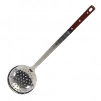 Шумовка глубокая с дырочками, с деревянной ручкой 47 см Шумовка глубокая с дырочками, с деревянной ручкой 47 см