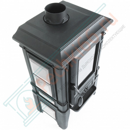 Чугунная печь-камин Arina - 1210 эмаль - cream (Guca)