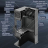 Печь-камин Hors-10 (Black Stove) до 200 м3