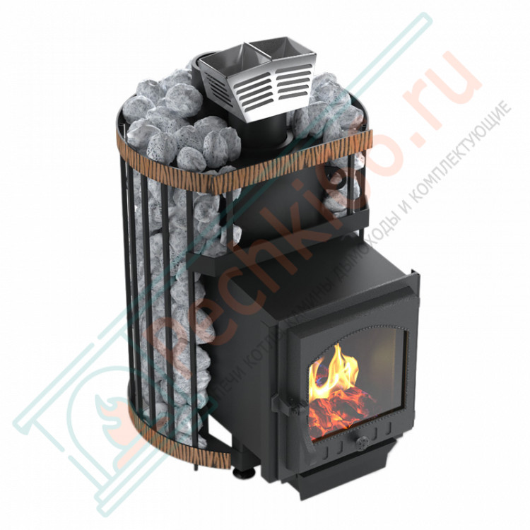 Печь для бани Услада 10С, корпус 8 мм, каменка нерж (Жара)