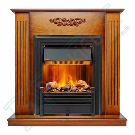 Каминокомплект Lumsden - Дуб антик с электроочагом Brookline Black