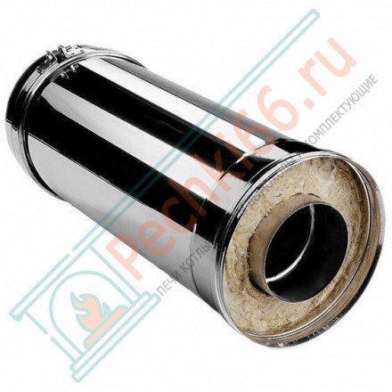 Сэндвич труба V50R с изол L=500 (AISI-310S/0,8-ОЦИНК-RAL/0,5) d-250/350 (Вулкан-Cerablanket)