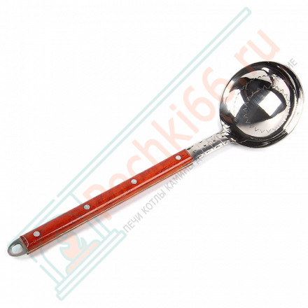 Половник для казана малый (3,5-8 л.) с деревянной ручкой 40 см