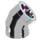 Сэндвич-отвод 45° (AISI-316L/0,8-AISI-304/0,5) d-130/230 (Craft-HF-50B)