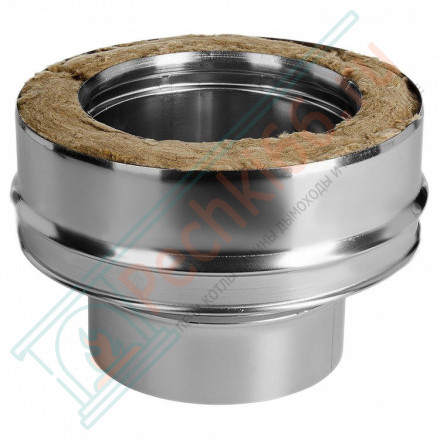 Переход моно-термо (НЕРЖ-321/0,8-НЕРЖ-439/0,5) d-200/280 (Дымок-Lux)