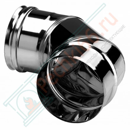 Отвод одностенный 90° (AISI-310S/0,8мм) d-250 (Вулкан)