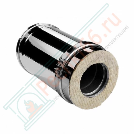 Сэндвич труба V50R с изол L=250 (AISI-310S/0,8-AISI-304/0,5) d-104/200 (Вулкан-Cerablanket)