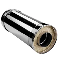 Сэндвич труба V50R с изол L=500 (AISI-321/0,5-ОЦИНК/0,5) d-104/200 (Вулкан)