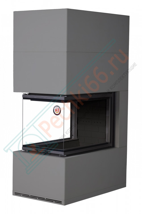 Камин Родос 900 ГРАФИТ, шамот черный (ЭкоКамин)