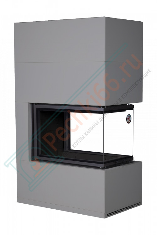 Камин Родос 900 ГРАФИТ, шамот черный (ЭкоКамин)
