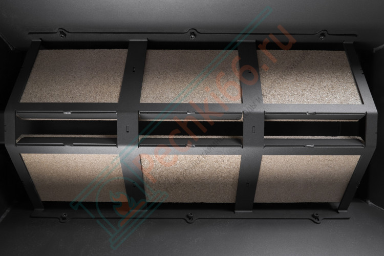 Камин Родос 900 ГРАФИТ, шамот черный (ЭкоКамин)