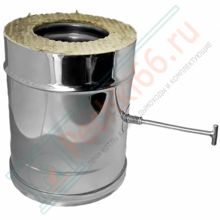 Задвижка повортная V50R с изол (AISI-321/0,8-AISI-304/0,5) d-200/300 (Вулкан)