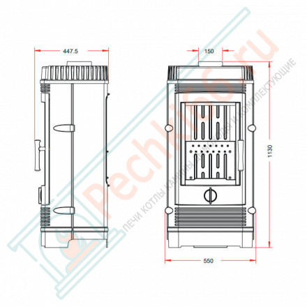Чугунная печь GOMONT (INVICTA)