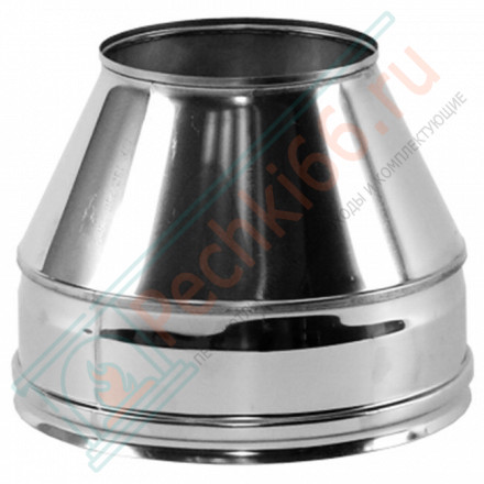 Конус Факел V50R с изол (AISI-321/0,8-AISI-304/0,5) d-130/230 (Вулкан-Cerablanket)