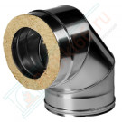 Отвод 90° с изол (НЕРЖ-321/0,5-НЕРЖ-439/0,5) d-180/260 (Дымок-Lux) Отвод 90° с изол (НЕРЖ-321/0,5-НЕРЖ-439/0,5) d-180/260 (Дымок-Lux)