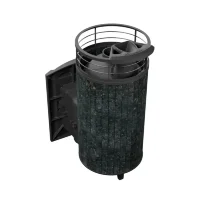 Печь банная Атмосфера XL, пироксенит ламель+сетка с газовой горелкой 24 кВт (ProMetall) 26м3