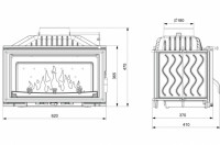 Каминная топка W16 Eco 9,4 kW (Kaw-Met)