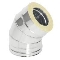 Отвод Термо 45° ОТ-Р (304-0.8/304) d-115/210 (ТиС Стандарт)