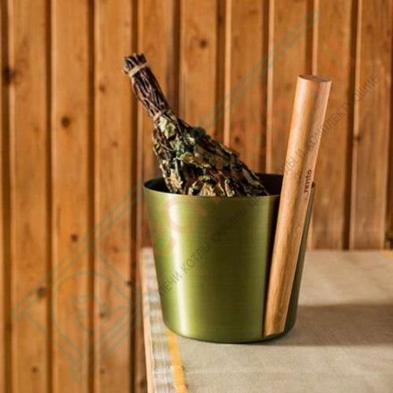 Бадья для сауны алюминиевая Rento, какао (Tammer-Tukku)