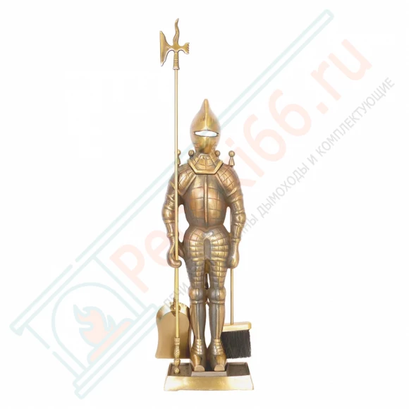 Набор каминный D50011АВ Рыцарь (4 предмета, 79см, античная бронза), на подставке в Москве