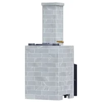 Чугунная печь Авангард ЗК 35 (П2) Классика Талькохлорит кирпич (ТехноЛит)