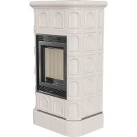 Изразцовая печь-камин Blanka 8, крем (Kratki)