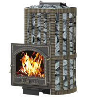 Чугунная печь для бани Ураган Ковка 22 205 (Везувий) до 24 м3