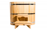 Купель кедровая овальная 78х120х120 (НКЗ)