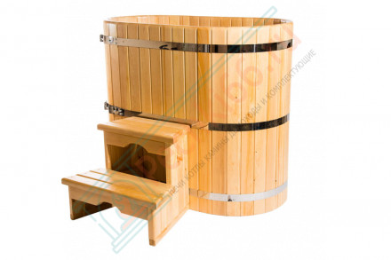 Купель кедровая овальная 78х120х120 (НКЗ)