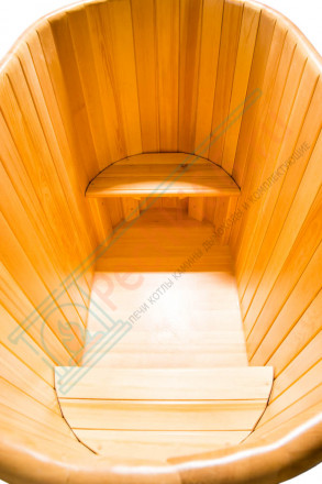 Купель кедровая овальная 78х120х120 (НКЗ)