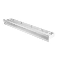 Прямая вентиляционная решетка 600 х 80 (мм) белая (Молодой-Урал)