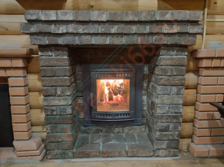 Печь банная «Атмосфера L» с комбинированной облицовкой «Жадеит» наборный (ProMetall)