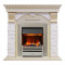Электрокаминокомплект Dublin - Слоновая кость с патиной / Сланец крем с очагом Chesford