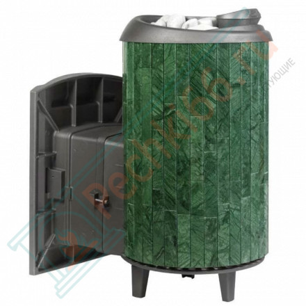 Печь банная «Атмосфера L» ламели «Верде Гватемала» наборный рисунок (ProMetall)