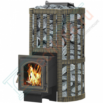 Чугунная печь для бани Ураган Ковка 28 270 (Везувий) до 30 м3
