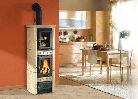 Печь-камин Gaia Forno, цвет бежевый (La Nordica)