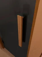 Стеклянная дверь для сауны и бани "Фаворит BLACK графит матовый" 2000х800 по коробке (DoorWood)