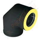 Отвод 90° V50R с изол (AISI-321/0,8-ОЦИНК-RAL/0,5) d-300/400 (Вулкан-Cerablanket)