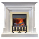 Электрический Каминокомплект Bradford - Белый с очагом Danville Brass FB2