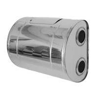 Бак выносной горизонтальный с эллюминатором для теплообменника (НЕРЖ-439/0,8мм) 70 л (УМК)