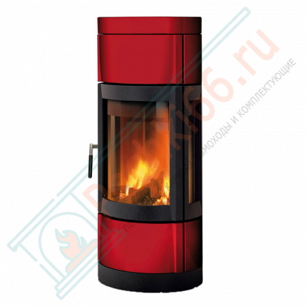 Печь-камин Fortuna Panorama, цвет бордовый (La Nordica)
