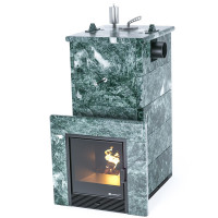 Печь для бани Сочи в змеевике с боковым подключением (ИзиСтим)