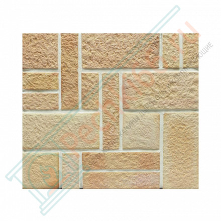 Плитка прямая Шамот Хаос (0.84 м2 в коробке) (Терракот)