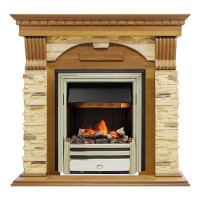 Электрокаминокомплект Dublin - Дуб / Сланец с очагом Cavendish