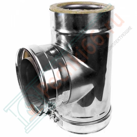 Сэндвич-тройник 90° (AISI-316L/0,8-AISI-304/0,5) d-115/200 (Craft-HF-50)