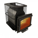 Печь для бани Пегас-26 сетка, панорама, закрытая каменка (Pegas) Печь для бани Пегас-26 сетка, панорама, закрытая каменка (Pegas)