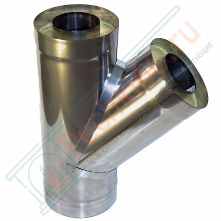 Сэндвич-тройник 135° (НЕРЖ-439/0,5-ОЦИНК/0,5) d-80/160 (УМК)